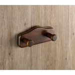 Gedy 8126-95 Double Bathroom Hook, Wood