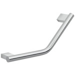 Gedy A222-13 Grab Bar, Decorative, Round, Chrome, 13 Inch, Wall Mounted, Angled