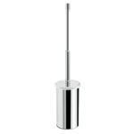 Gedy A233-13 Free Standing Chrome Toilet Brush Holder with Telescopic Handle