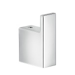 Gedy A326-13 Square Polished Chrome Bathroom Towel Hook