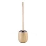 Toilet Brush, Gedy AD33-87, Gold Finish Toilet Brush Made From Pottery