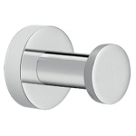 Gedy D027 Bathroom Hook, Modern, Round, Chromed Brass