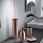 Gedy EE100-15 Rose Gold Finish Four Piece Bathroom Accessory Set