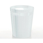 Gedy GL09-00 Free Standing Waste Basket Without Cover in Transparent Finish