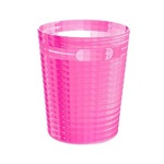 Gedy GL09-76 Free Standing Waste Basket Without Cover in Pink Finish
