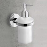 Gedy Porte-Savon Mural Tonga – Chrome Cromall & Verre Satiné – Fixation Facile