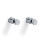 Gedy 2227-13 Pair of Round Polished Chrome Hooks