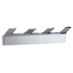 Gedy 2228-13 Wall Mounted Polished Chrome Quadruple Hook Rack