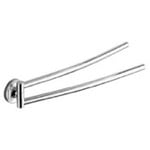 Gedy 4223-13 Double Swivel Towel Bar, 14 Inch, Polished Chrome