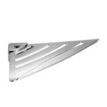 Gedy ES81-13 Wall Mounted Polished Chrome Corner Bathroom Shelf