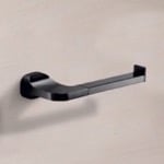 Gedy 2839-14 By Nameek's Malta Toilet Paper Holder, Modern, Matte Black,  With Shelf - TheBathOutlet