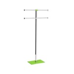 Towel Stand, Gedy RA31-04, Steel and Resin Green Towel Rack