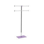 Gedy RA31-79 Towel Rack, Resin and Steel, Lilac