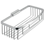 Gedy S018-13 Rectangular Chromed Stainless Steel Wire Shower Basket