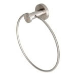 Geesa 6504-05 Round Brushed Nickel Stainless Steel Towel Ring