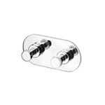 Geesa 6515-02 Chrome Towel or Robe Double Hook Rack
