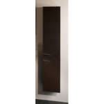Storage Cabinet, Iotti SB02, Wenge Wall-Mounted Storage Cabinet With 2 Doors
