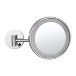 Nameeks AR7704 Wall Mounted Single Face 3x Makeup Mirror with LED, Hardwired