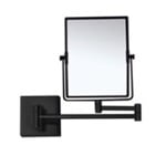 Nameeks AR7721-BLK-5x Matte Black Double Face 5x Wall Mounted Magnifying Mirror