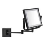 Nameeks AR7730-BLK-5x Matte Black Double Face LED 5x Magnifying Mirror, Hardwired