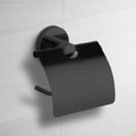 Toilet Paper Holder, Nameeks NCB66, Matte Black Toilet Paper Holder With Cover