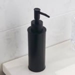 Soap Dispenser, Nameeks NCB85, Round Modern Matte Black Soap Dispenser