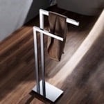 Nameeks NFA015 Towel Stand, Chrome, Floor Standing