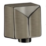 Wall Outlet, Remer 309SUS-NP, Squared Satin Nickel Water Punch Connection