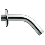 Shower Arm, Remer 342US, Wall Mounted Tube Shower Arm With Wall Flange