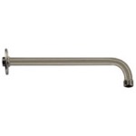 Shower Arm, Remer 343-40US-NP, Satin Nickel 16 Inch Shower Arm With Flange