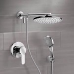 Remer SFH14 Rain Shower System with Handheld, Rain Shower Head, Shower Faucet Set