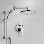 Remer SFR12 Rain Shower System with Handheld, Rain Shower Head, Shower Faucet Set