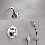 Shower Faucet, Remer SFH08, Chrome Shower System with Multi Function Shower Head and Hand Shower