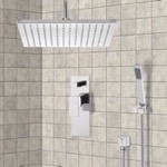 Remer SFH6098 Ceiling Rain Shower System with Handheld, Rain Shower Head, Shower Faucet Set