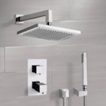 Remer SFH6402 Thermostatic Rain Shower System with Handheld, Rain Shower Head, Shower Faucet Set