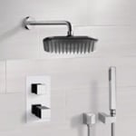 Remer SFH6404 Chrome Thermostatic Shower System with 8