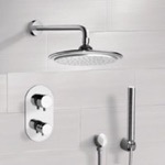 Remer SFH6407 Thermostatic Rain Shower System with Handheld, Rain Shower Head, Shower Faucet Set