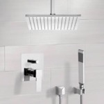 Remer SFH6505 Ceiling Rain Shower System with Handheld, Rain Shower Head, Shower Faucet Set