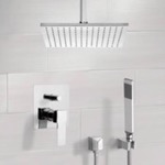 Remer SFH6505 Shower System with Ceiling 12 Inch Rain Shower Head and Hand Shower