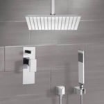 Remer SFH6506 Shower System with Ceiling 12 Inch Rain Shower Head and Hand Shower
