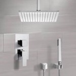 Remer SFH6507 Ceiling Rain Shower System with Handheld, Rain Shower Head, Shower Faucet Set