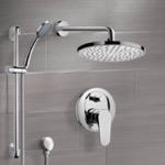 Remer SFR05 Rain Shower System with Handheld, Rain Shower Head, Shower Faucet Set