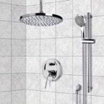 Remer SFR7016 Ceiling Rain Shower System with Handheld, Rain Shower Head, Shower Faucet Set