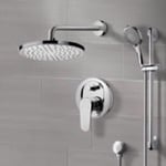 Remer SFR7163 Rain Shower System with Handheld, Rain Shower Head, Shower Faucet Set
