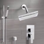 Remer SFR7193 Chrome Shower System with 9 Inch Rain Shower Head and Hand Shower