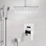 Remer SFR7505 Ceiling Rain Shower System with Handheld, Rain Shower Head, Shower Faucet Set