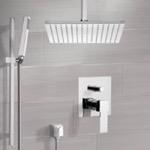 Remer SFR7508 Shower System with Ceiling 12 Inch Rain Shower Head and Hand Shower