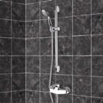 Shower Faucet, Remer SR027, Chrome Slidebar Shower Set With Multi Function Hand Shower
