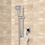 Shower Faucet, Remer SR035, Chrome Slidebar Shower Set With Multi Function Hand Shower