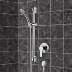 Shower Faucet, Remer SR049, Chrome Slidebar Shower Set With Hand Shower
